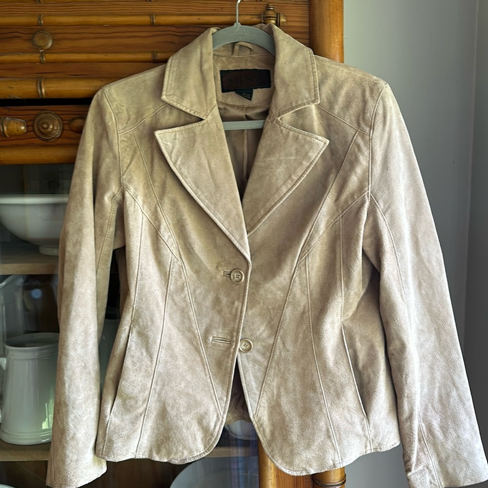 Siena suede jacket blazer size 10